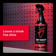 Premium vehicle detailing spray that delivers a streak-free shine and high gloss finish. Ideal for car enthusiasts.