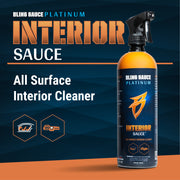 Premium all-surface interior cleaner bottle from Bling Sauce, designed for effective vehicle detailing and cleaning.