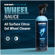 Premium all-surface citrus gel wheel cleaner for effective dirt and grime removal on vehicle wheels.