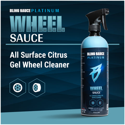 Premium all-surface citrus gel wheel cleaner for effective dirt and grime removal on vehicle wheels.