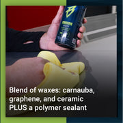 Premium Fusion Sauce combines carnauba, graphene, and ceramic waxes with a polymer sealant for superior vehicle protection.
