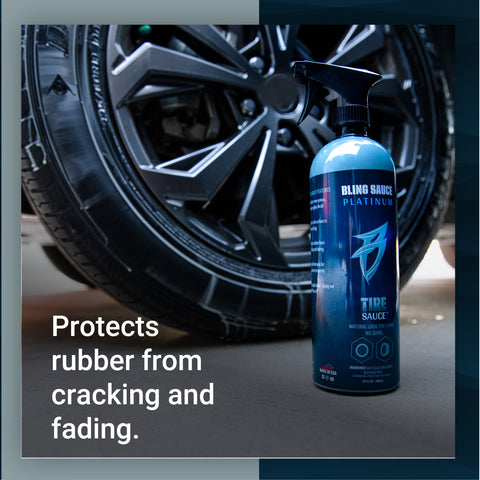 Premium tire protectant that prevents rubber from cracking and fading for long-lasting durability.