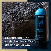 Premium biodegradable vehicle cleaner, free of harsh chemicals, designed to prevent streaks on paint and wax.