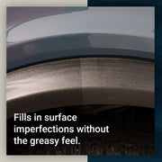 Close-up of a vehicle's trim showing Trim Sauce filling surface imperfections for a smooth, non-greasy finish.