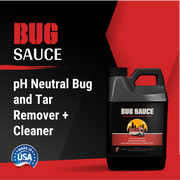 pH neutral bug and tar remover cleaner for vehicles, safely eliminates tough residues without damaging surfaces.