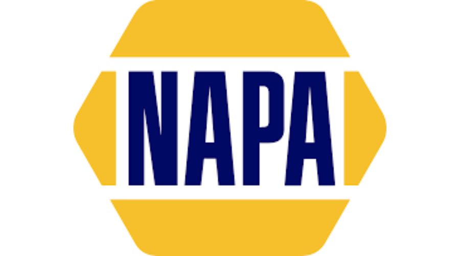 NAPA logo with bold blue text on a yellow hexagonal background, representing premium vehicle cleaning and detailing products.